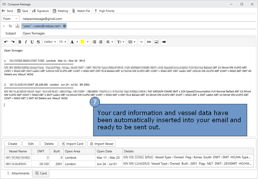Netpas Message Quick Help Image